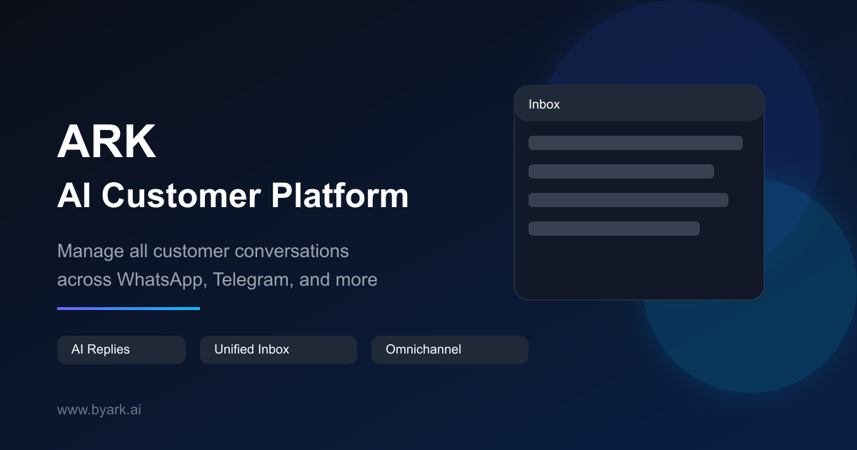 ARK | AI Customer Communication Platform